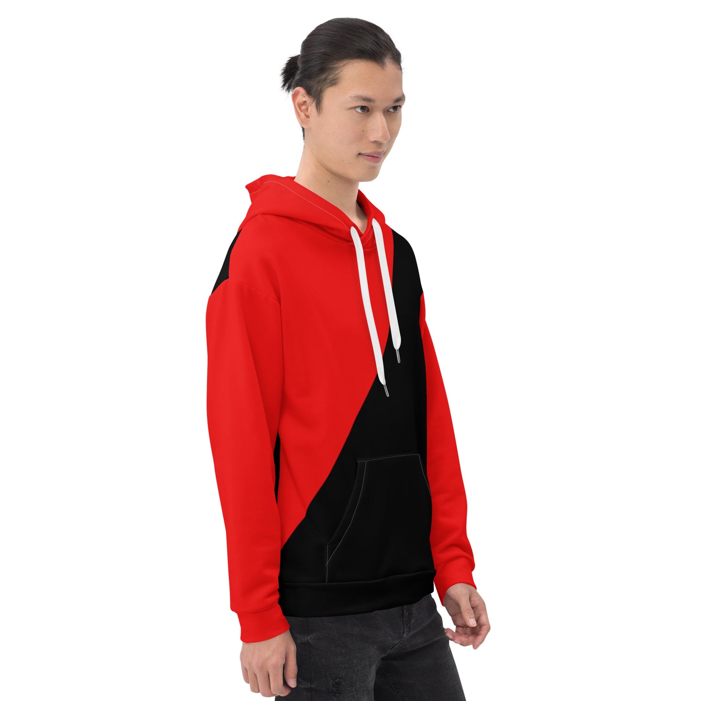 Red and Black Men Hoodie