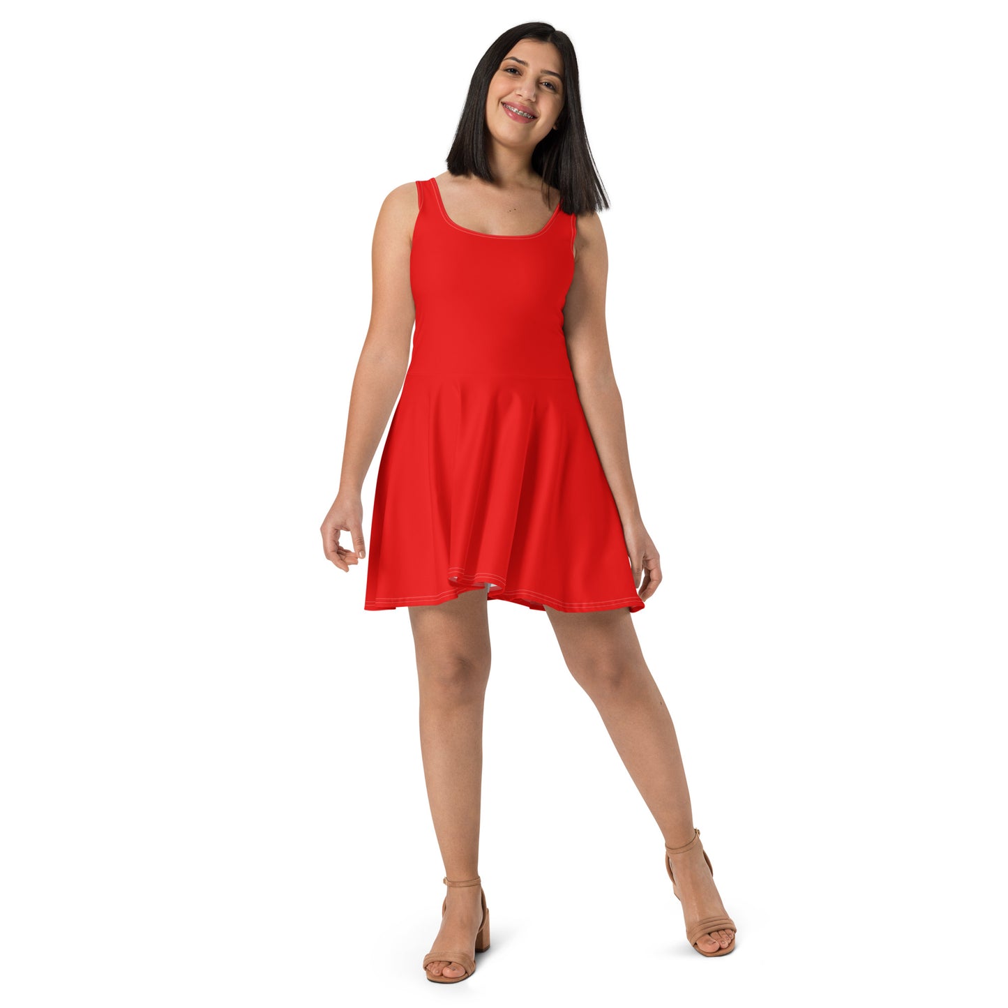 Red Skater Dress