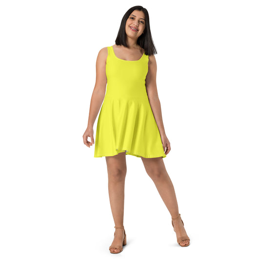 Yellow Skater Dress