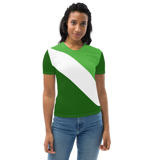 Green and White T-Shirt