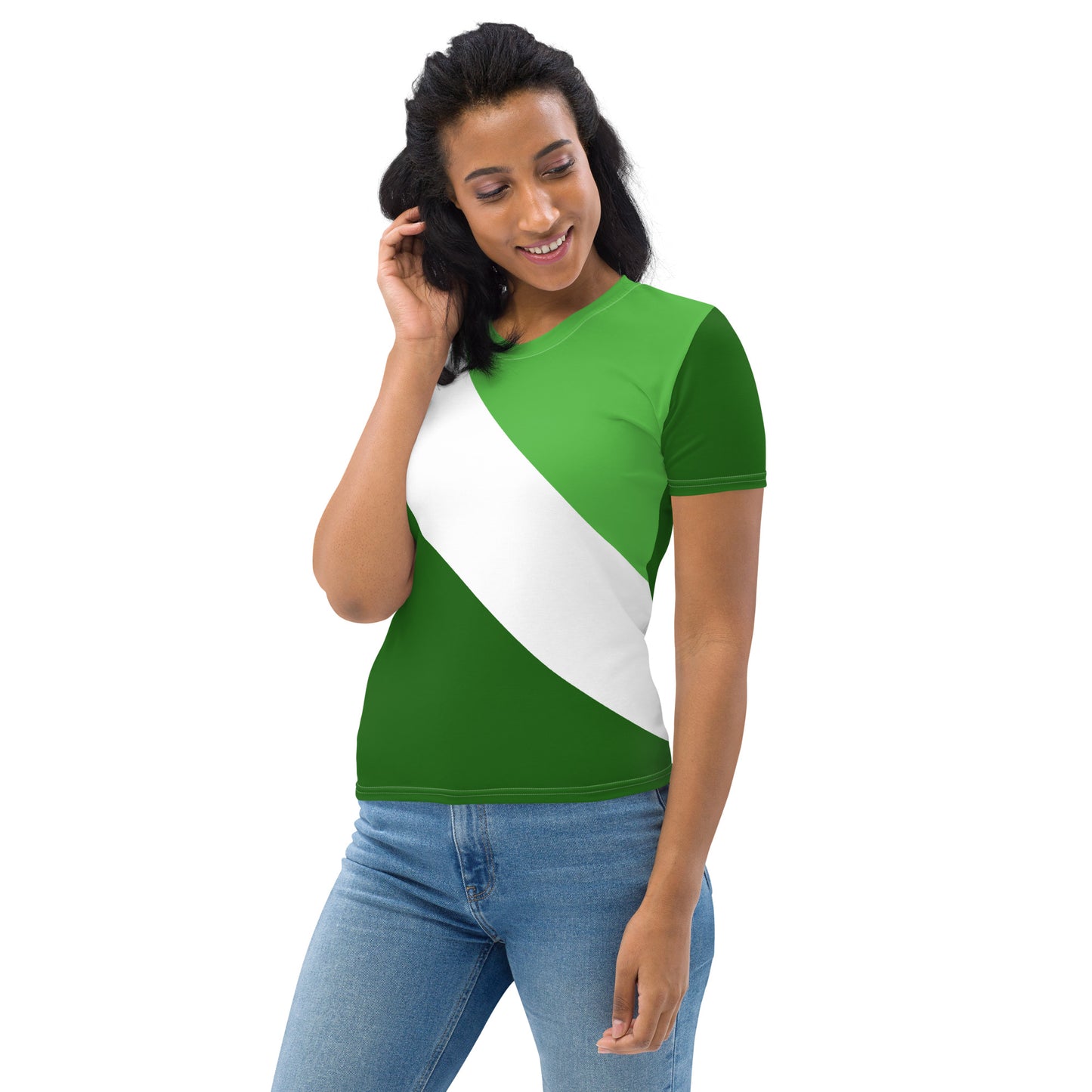 Green and White T-Shirt