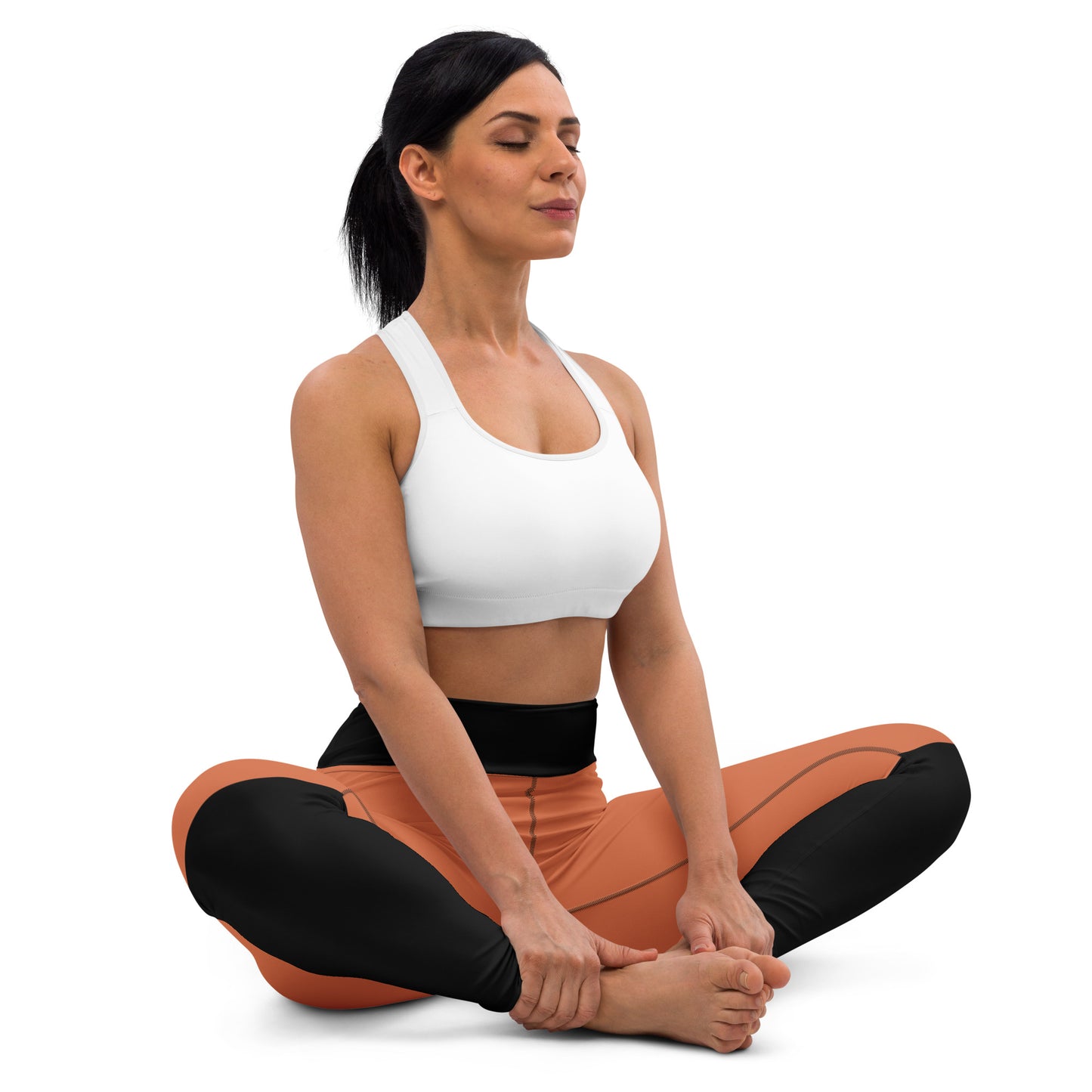 Orange and Black Yoga Leggings