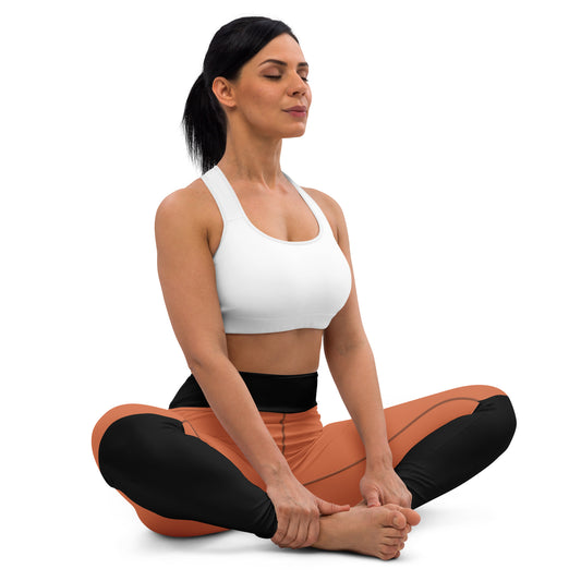 Orange and Black Yoga Leggings