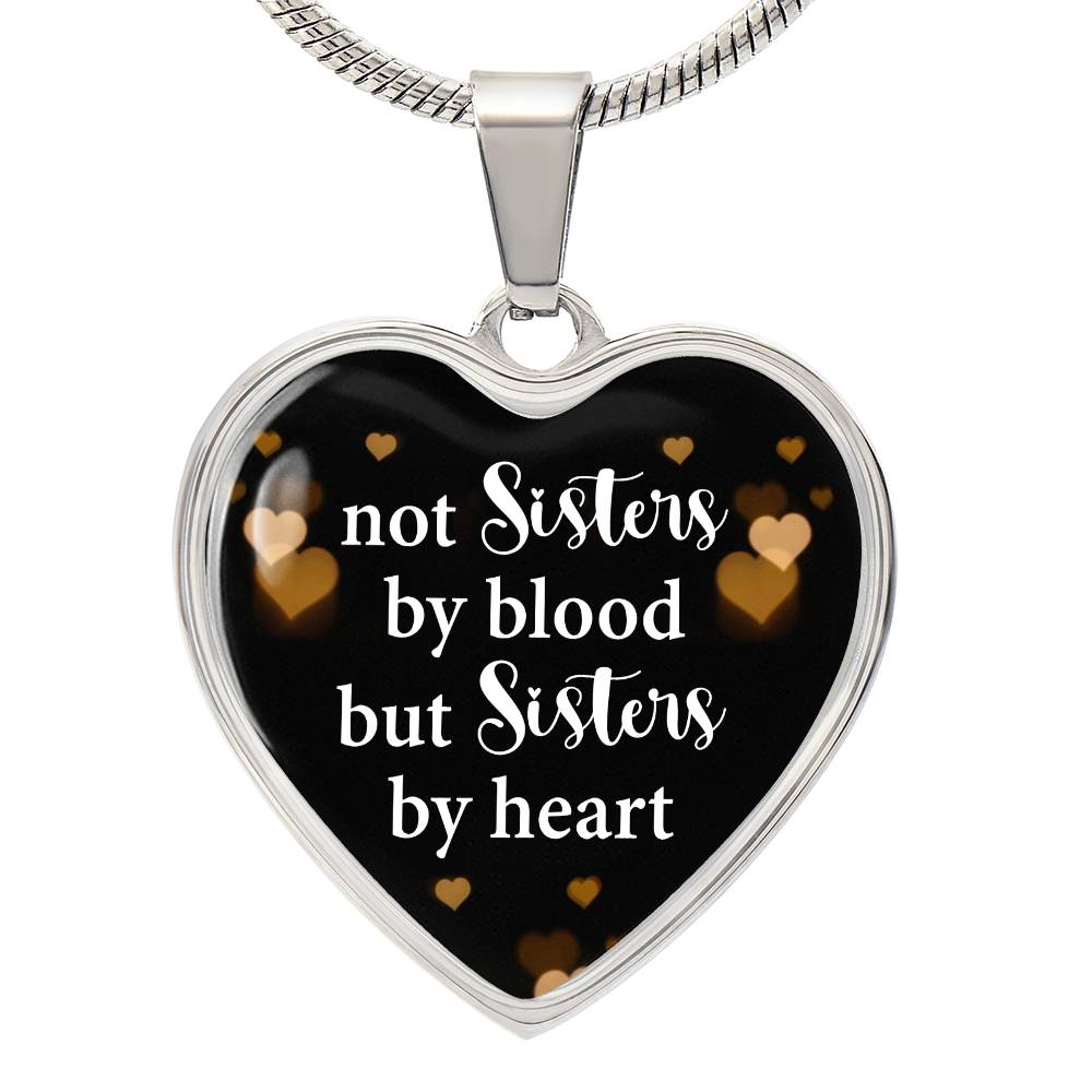 Best Friend Heart Necklace – Engraved Pendant Gift for Sister or Soul Sister