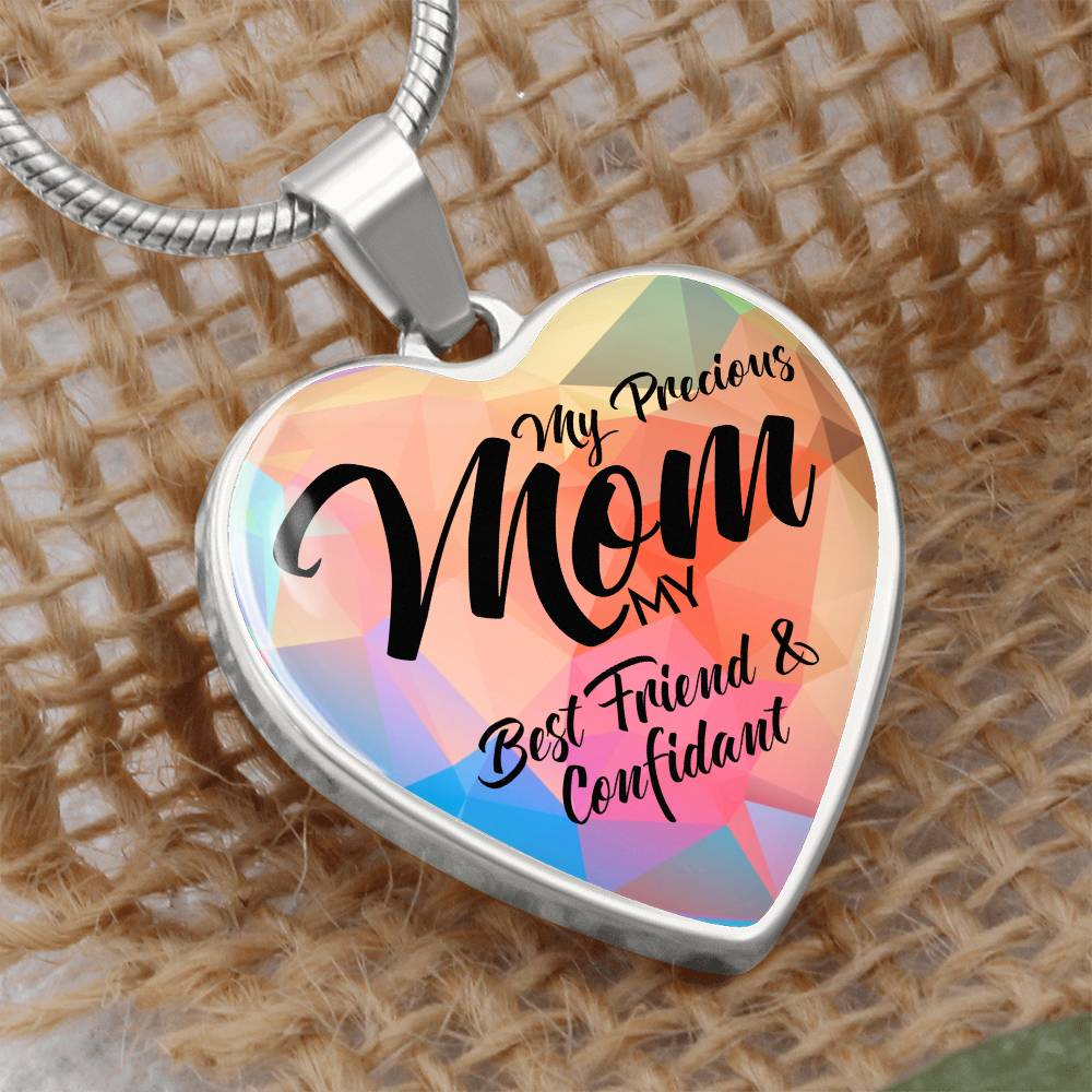 Customized Heart Necklace for Mom