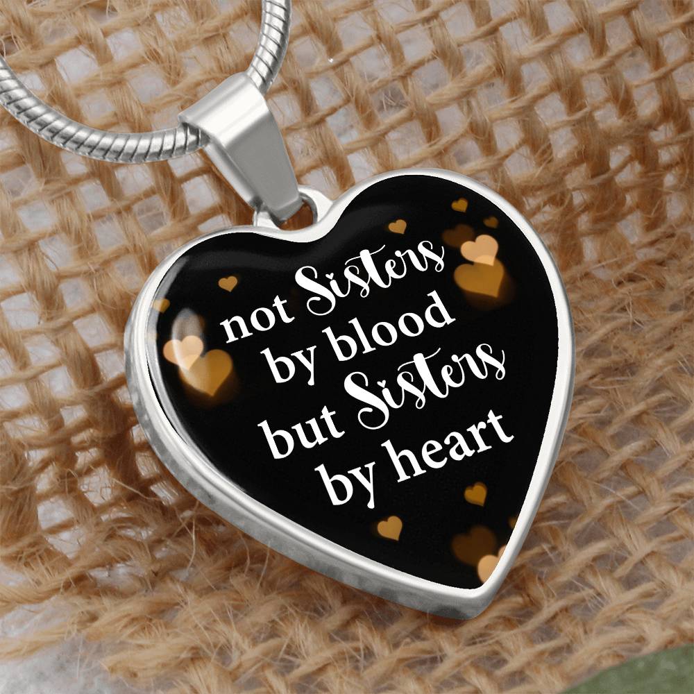 Best Friend Heart Necklace – Engraved Pendant Gift for Sister or Soul Sister