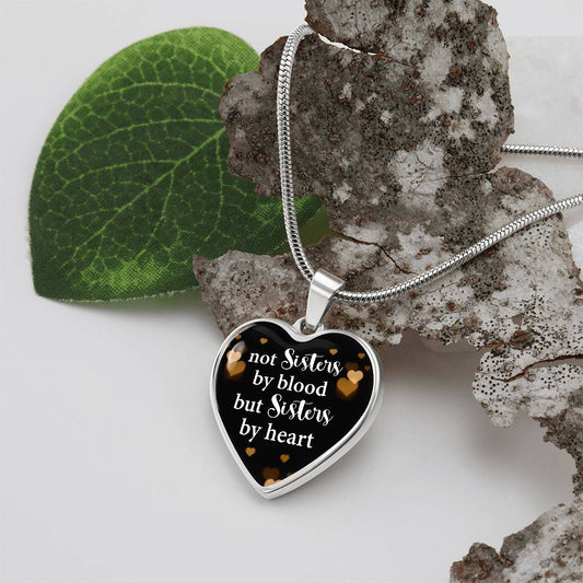 Best Friend Heart Necklace – Engraved Pendant Gift for Sister or Soul Sister