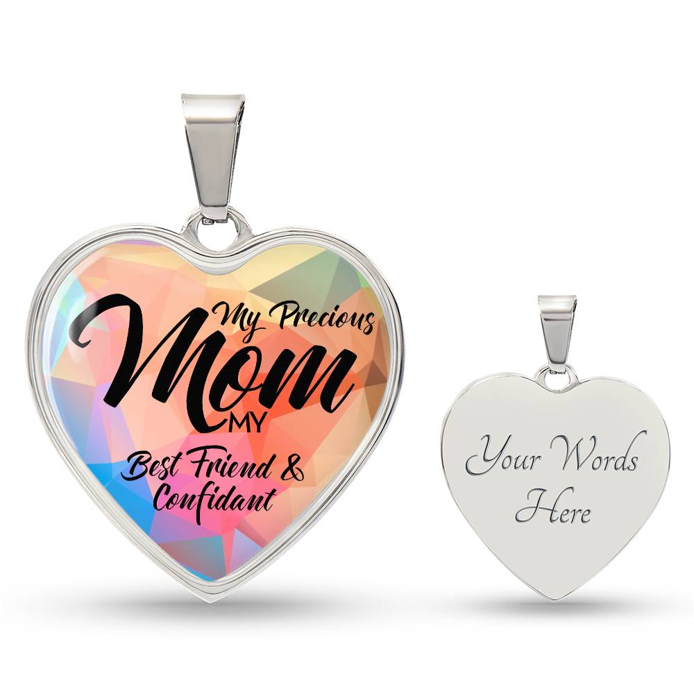 Customized Heart Necklace for Mom