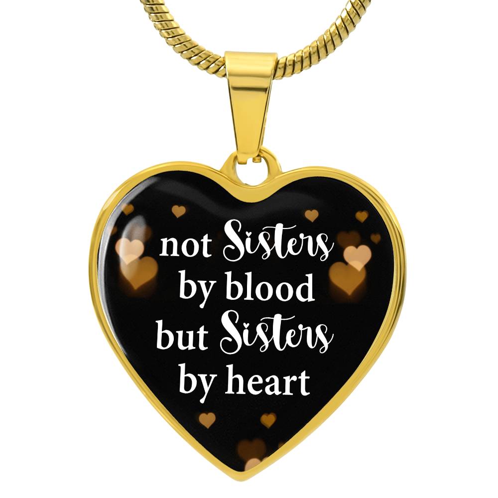 Best Friend Heart Necklace – Engraved Pendant Gift for Sister or Soul Sister