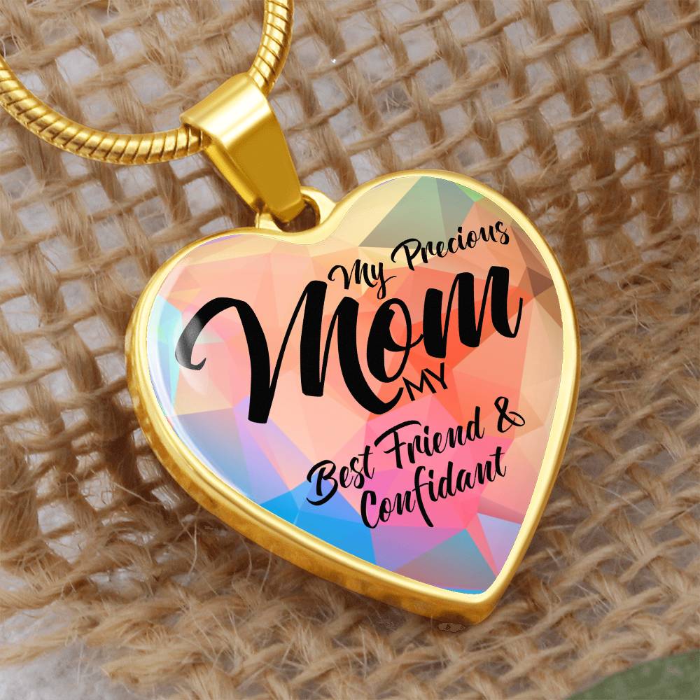 Customized Heart Necklace for Mom