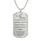 silver necklace for brother