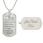 engraved necklace for brother