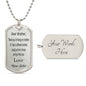 Engraved Necklace For Brother From Sister