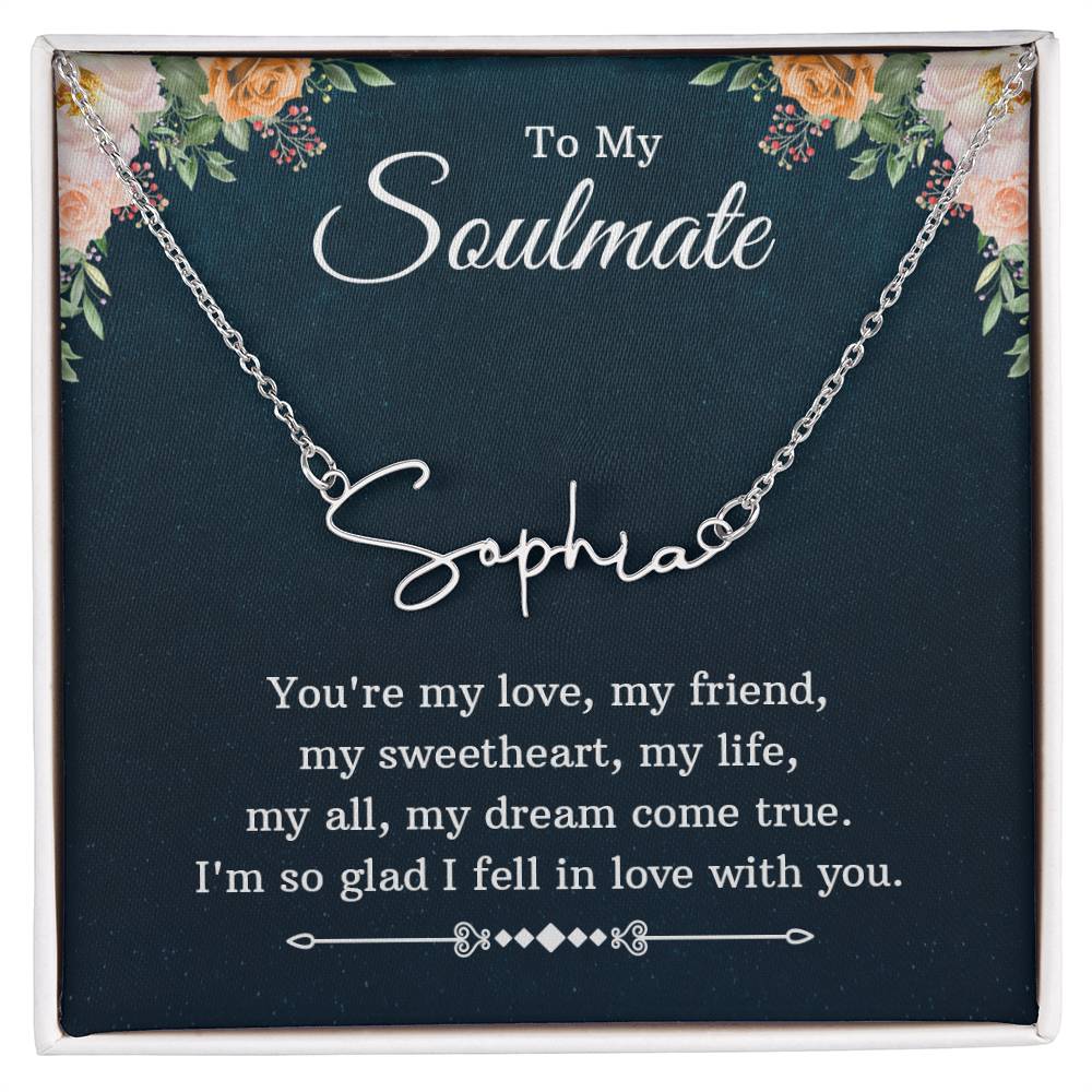 Signature Name Necklace for Soulmate
