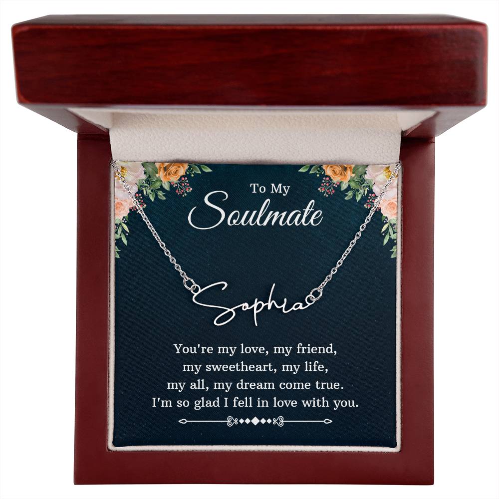 Signature Name Necklace for Soulmate