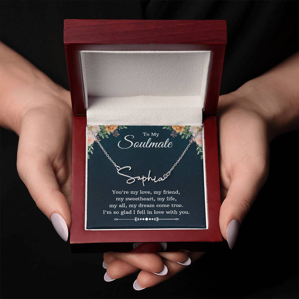 Signature Name Necklace for Soulmate