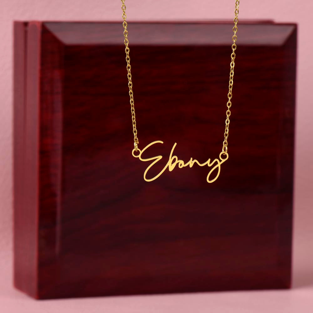 Signature Name Necklace for Soulmate