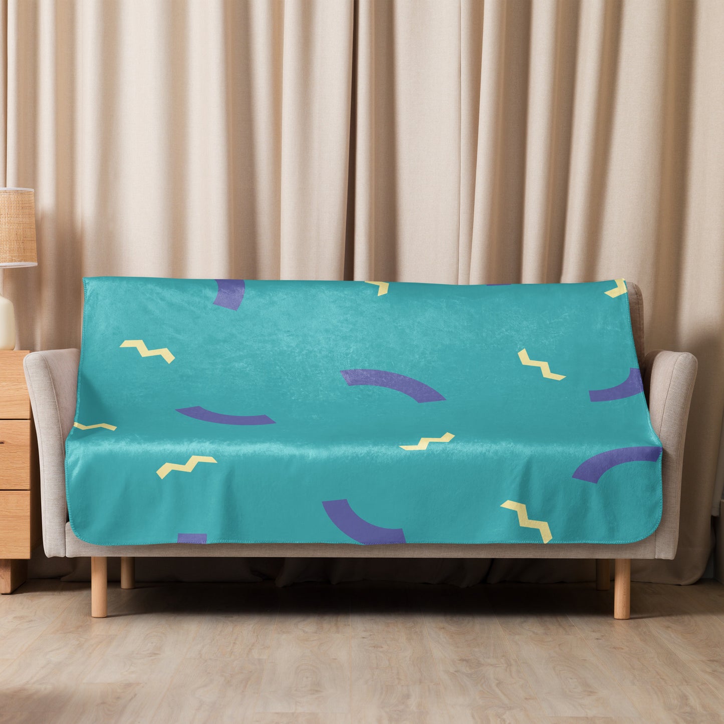 Green Sherpa Blanket