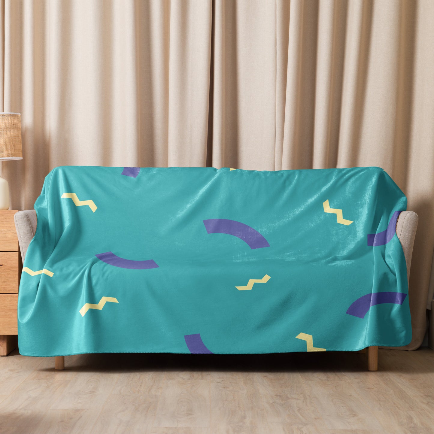 Green Sherpa Blanket