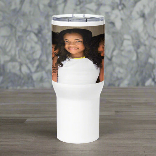 Personalized Family Photo Travel Mug with Handle