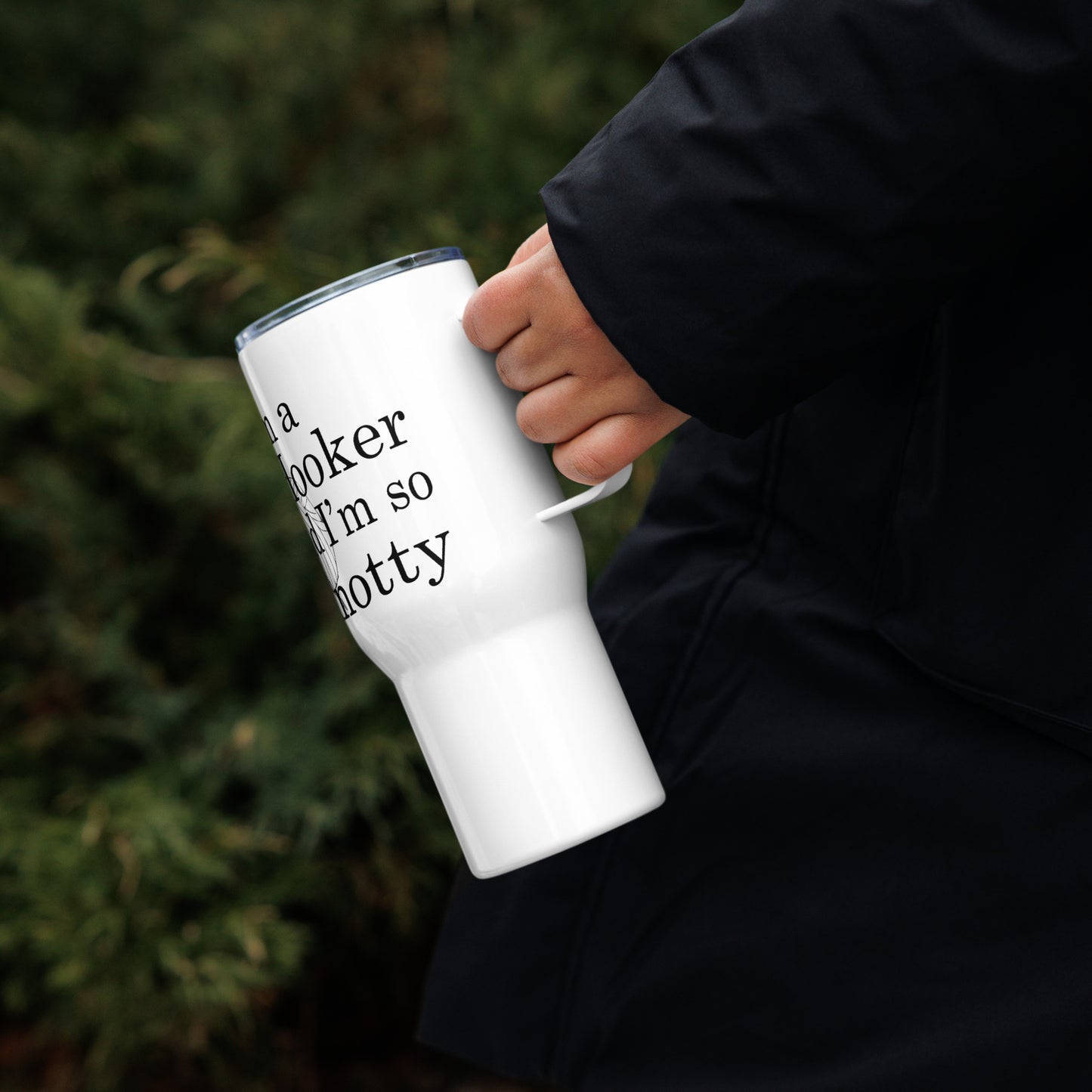 Travel Mug with Handle for Knitting Lovers