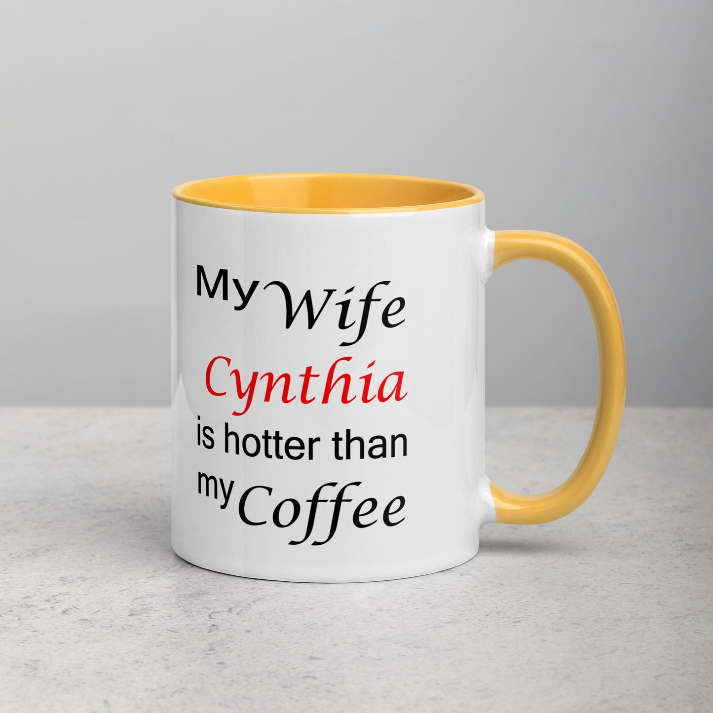 Personalized Mug with Color Inside