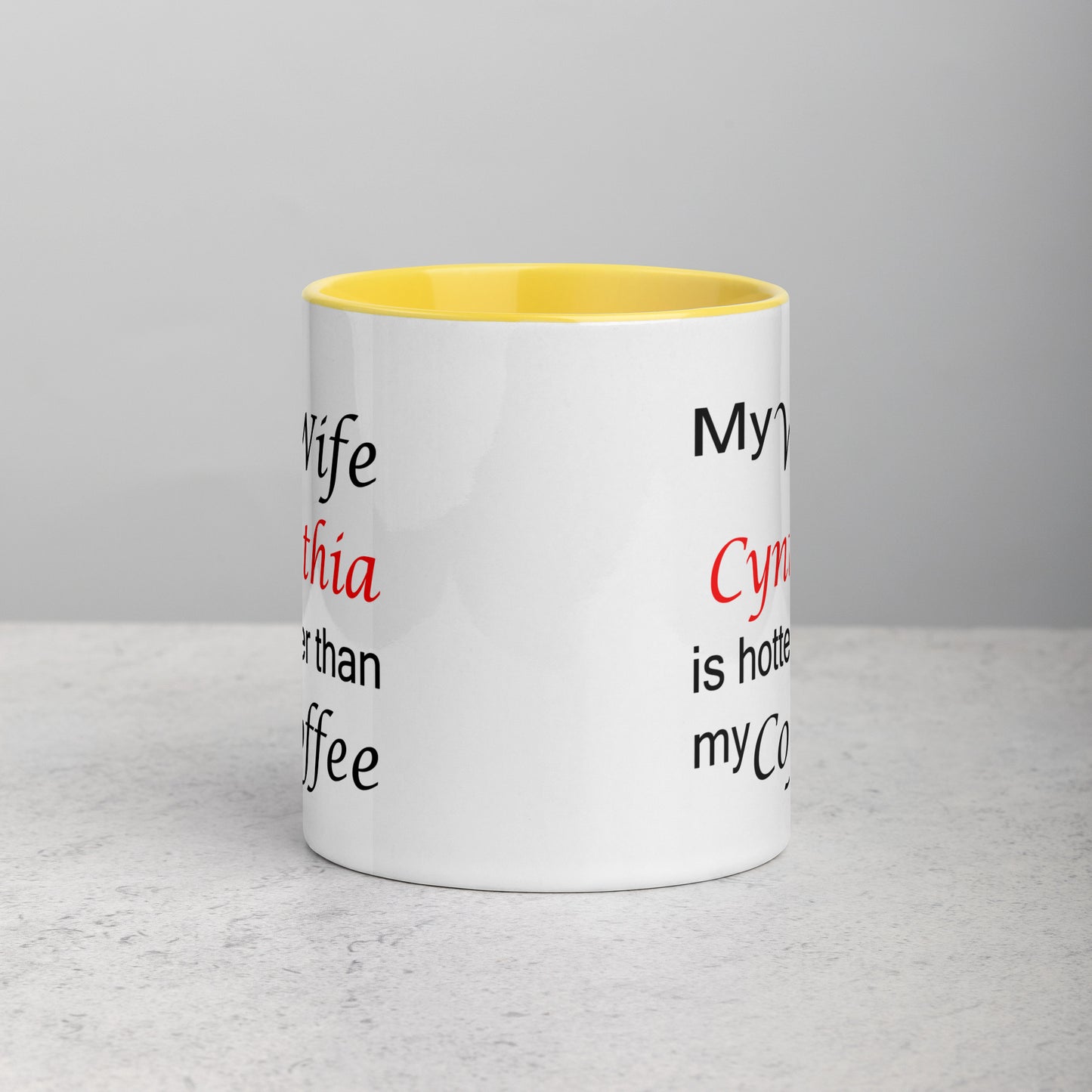 Personalized Mug with Color Inside