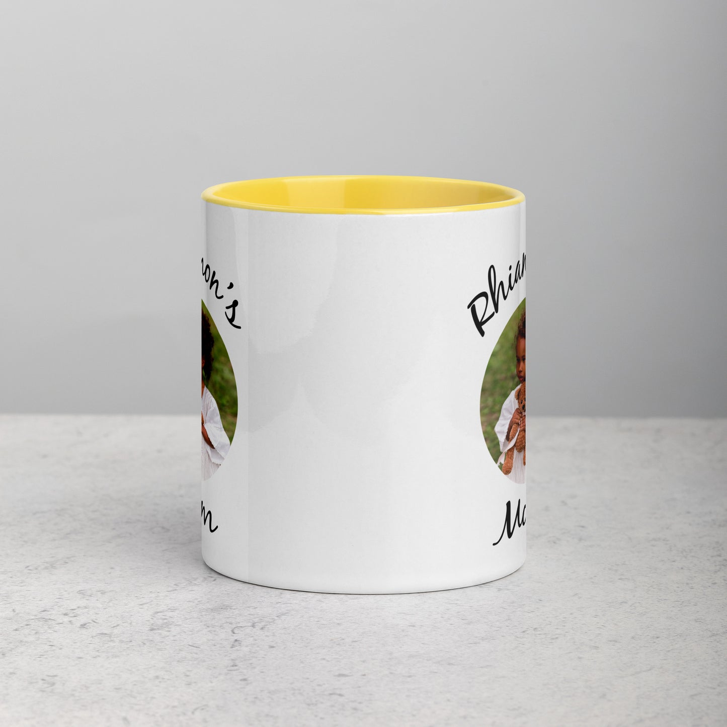 Baby Photo Mug with Color Inside