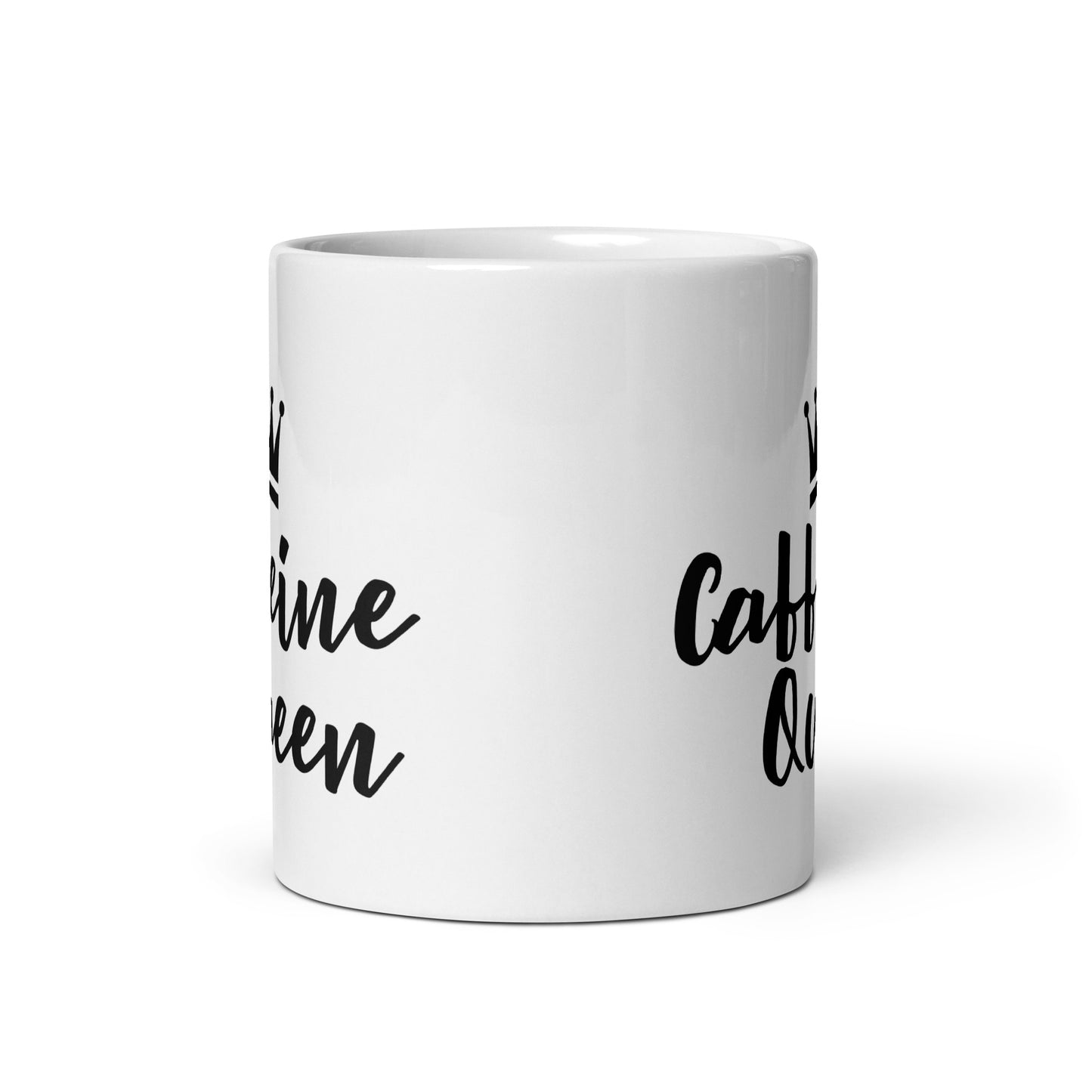 Caffeine Queen White Glossy Mug