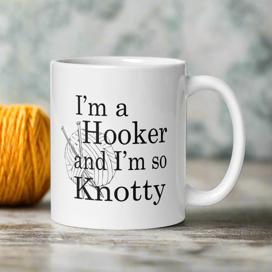 Knotty Hooker Knit Lover Mug
