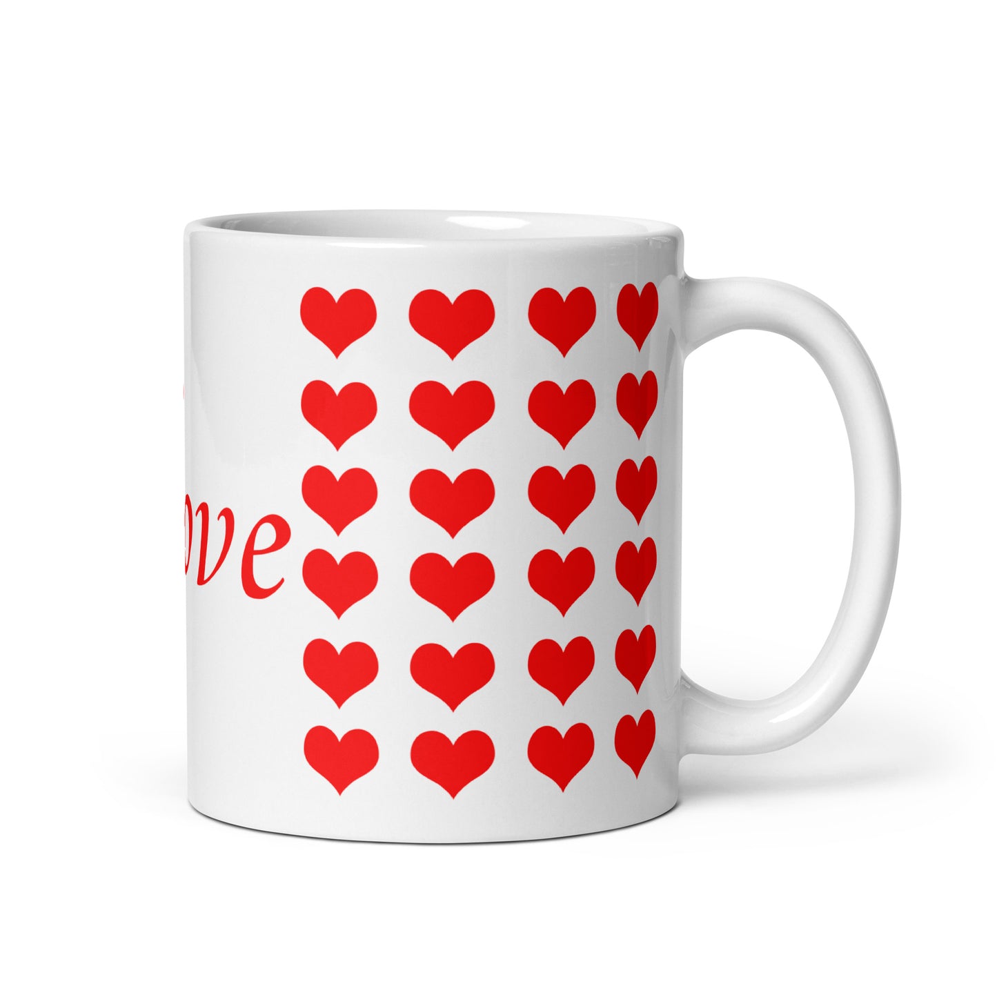 Love White Glossy Mug
