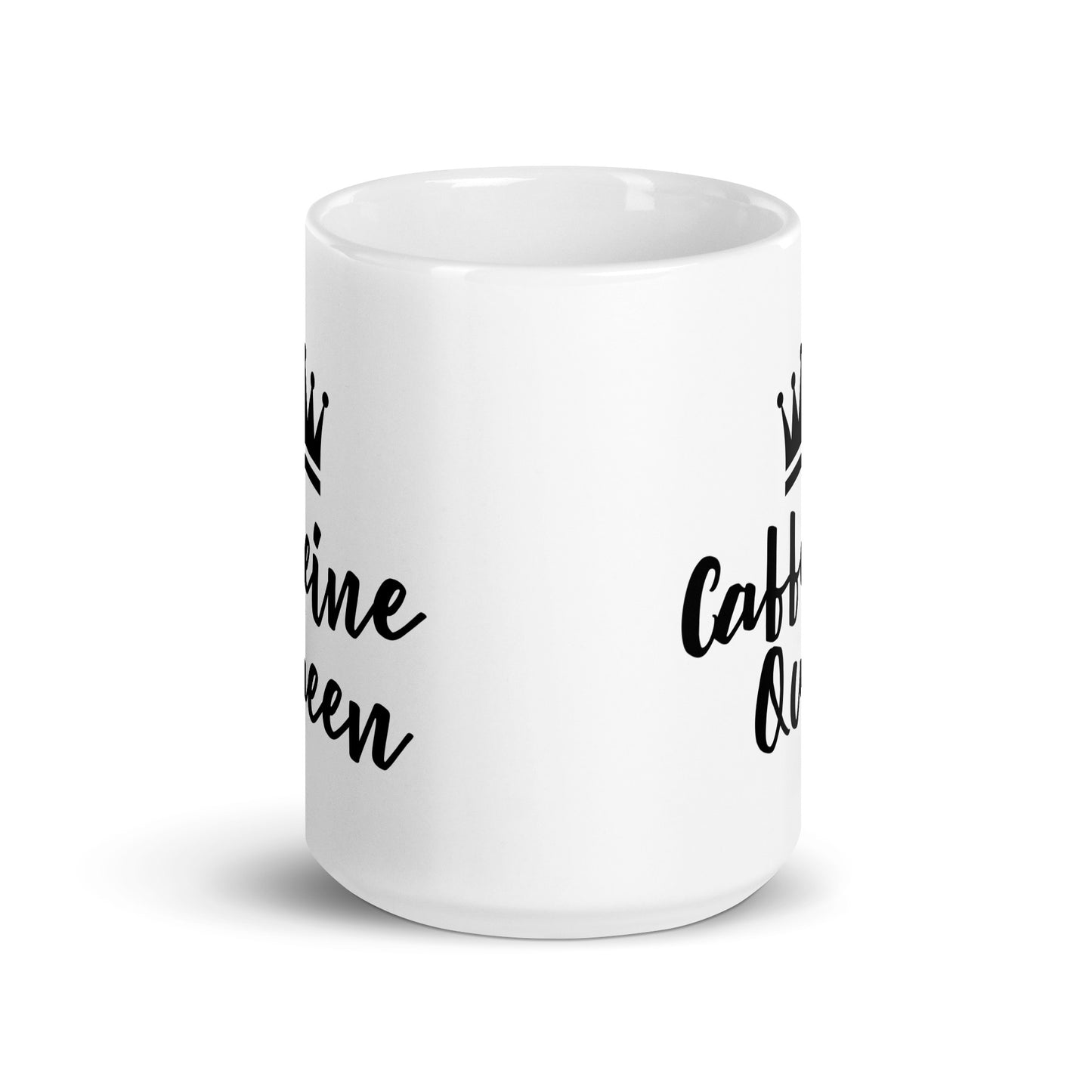 Caffeine Queen White Glossy Mug