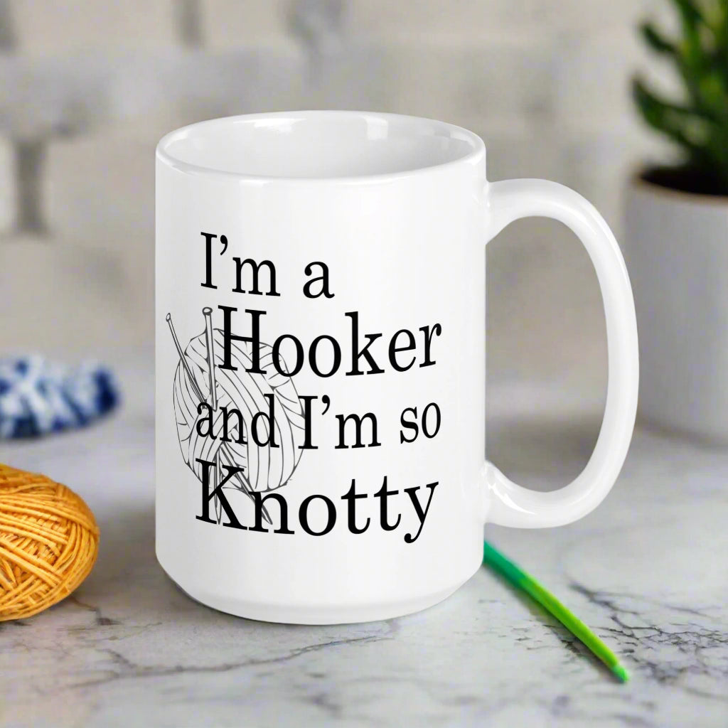 Knotty Hooker Knit Lover Mug