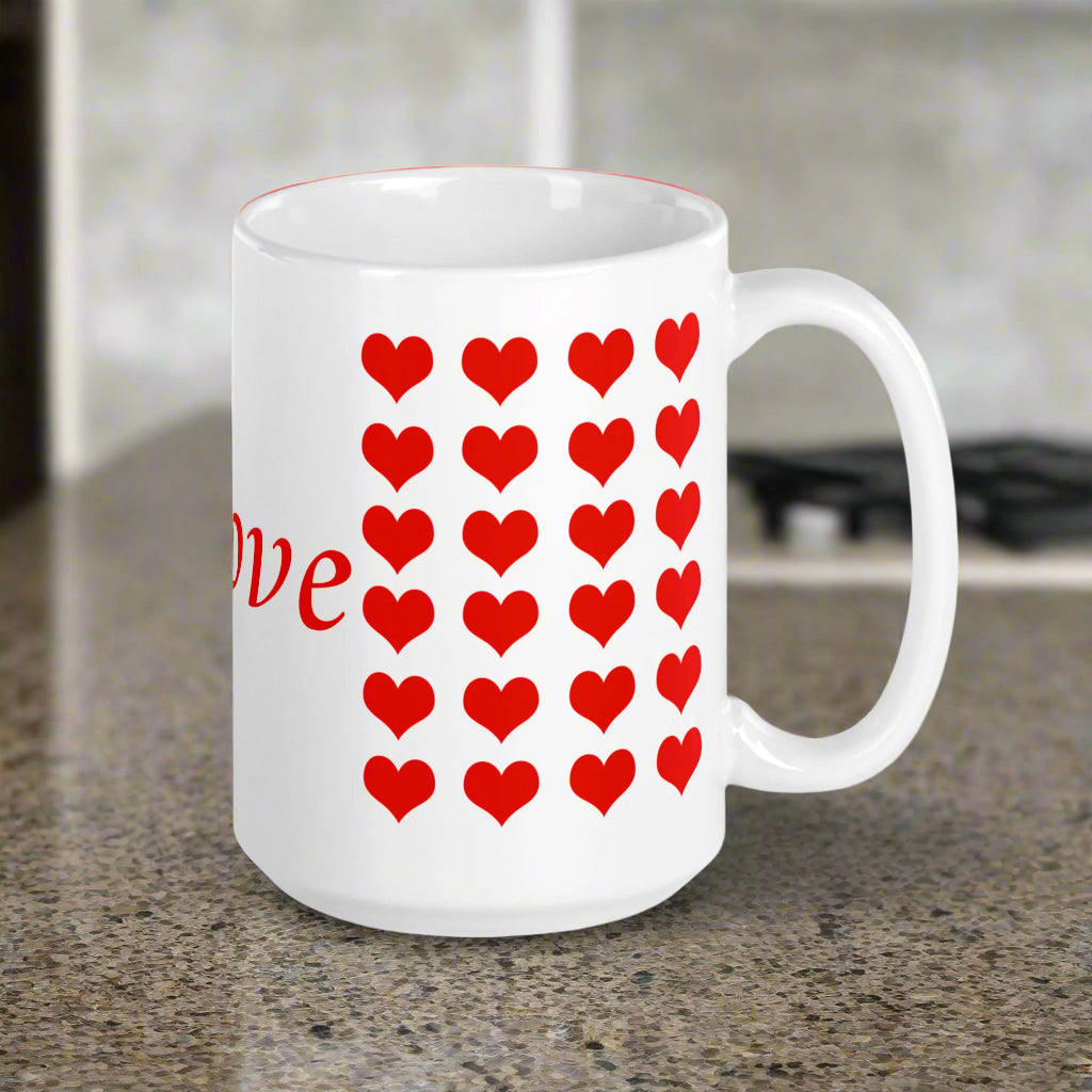 Love White Glossy Mug