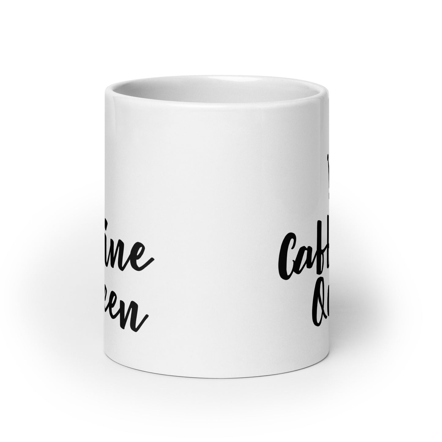 Caffeine Queen White Glossy Mug
