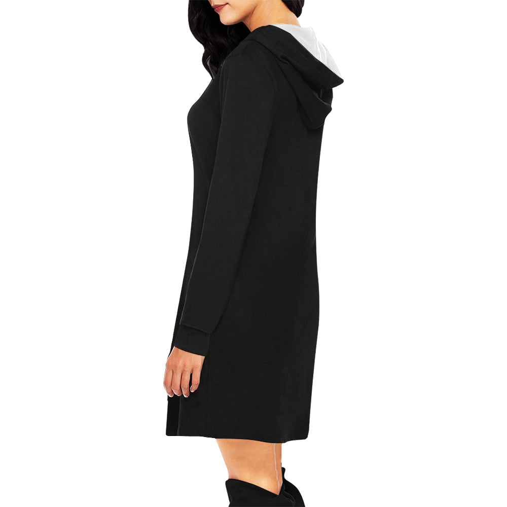 Black Mini Hoodie Dress
