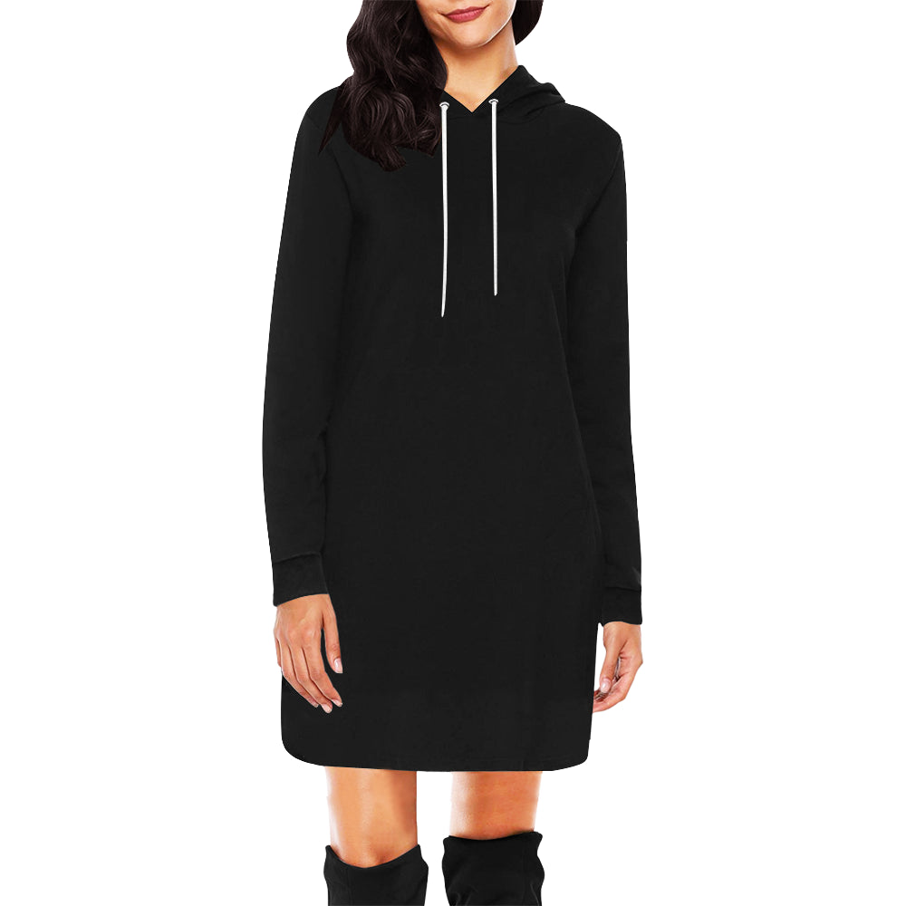 Black Mini Hoodie Dress