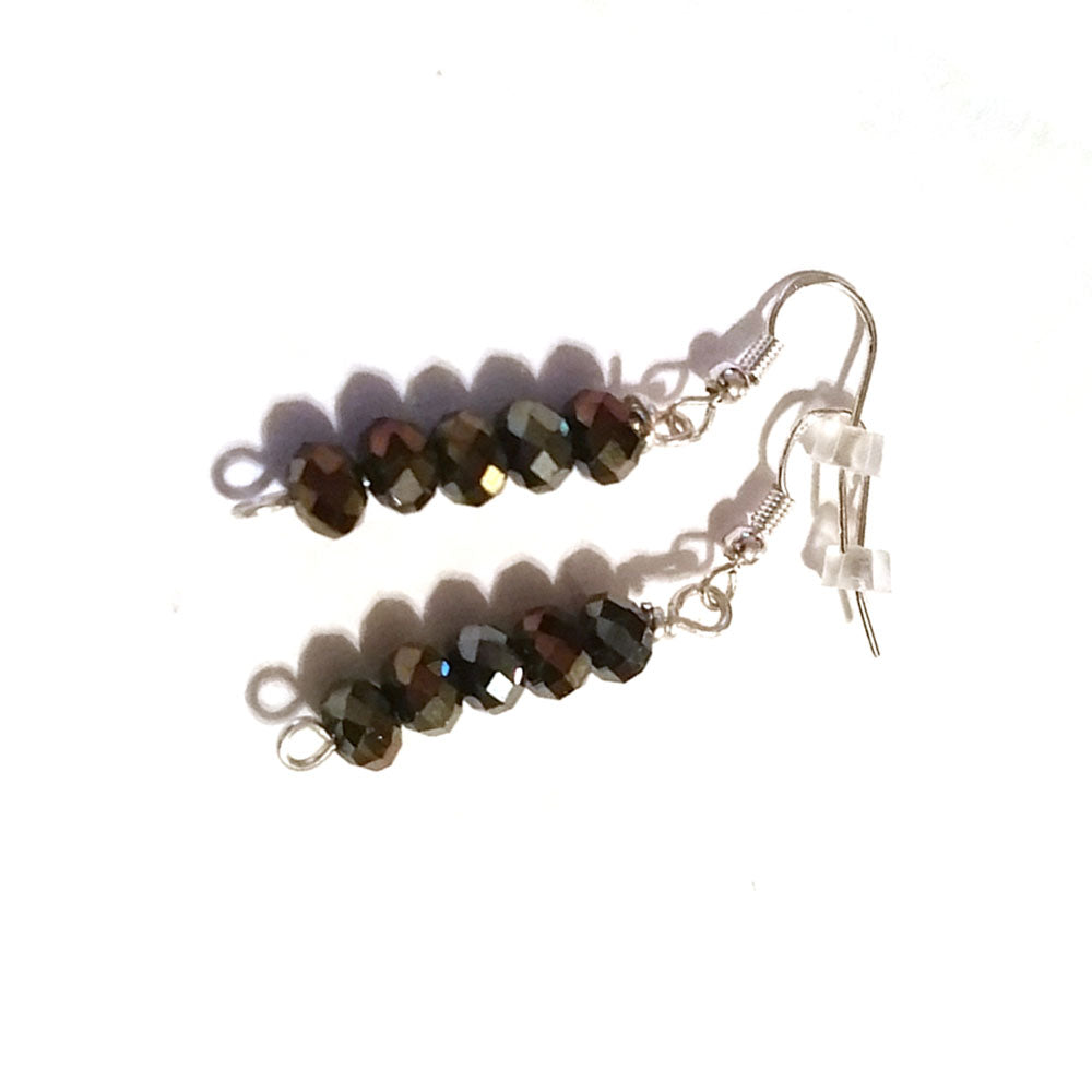 jet black earrings for women