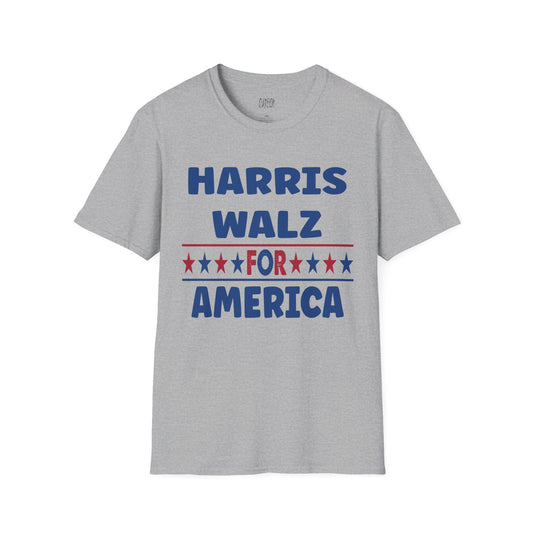 Harris Walz for America T-Shirt 2024 Election