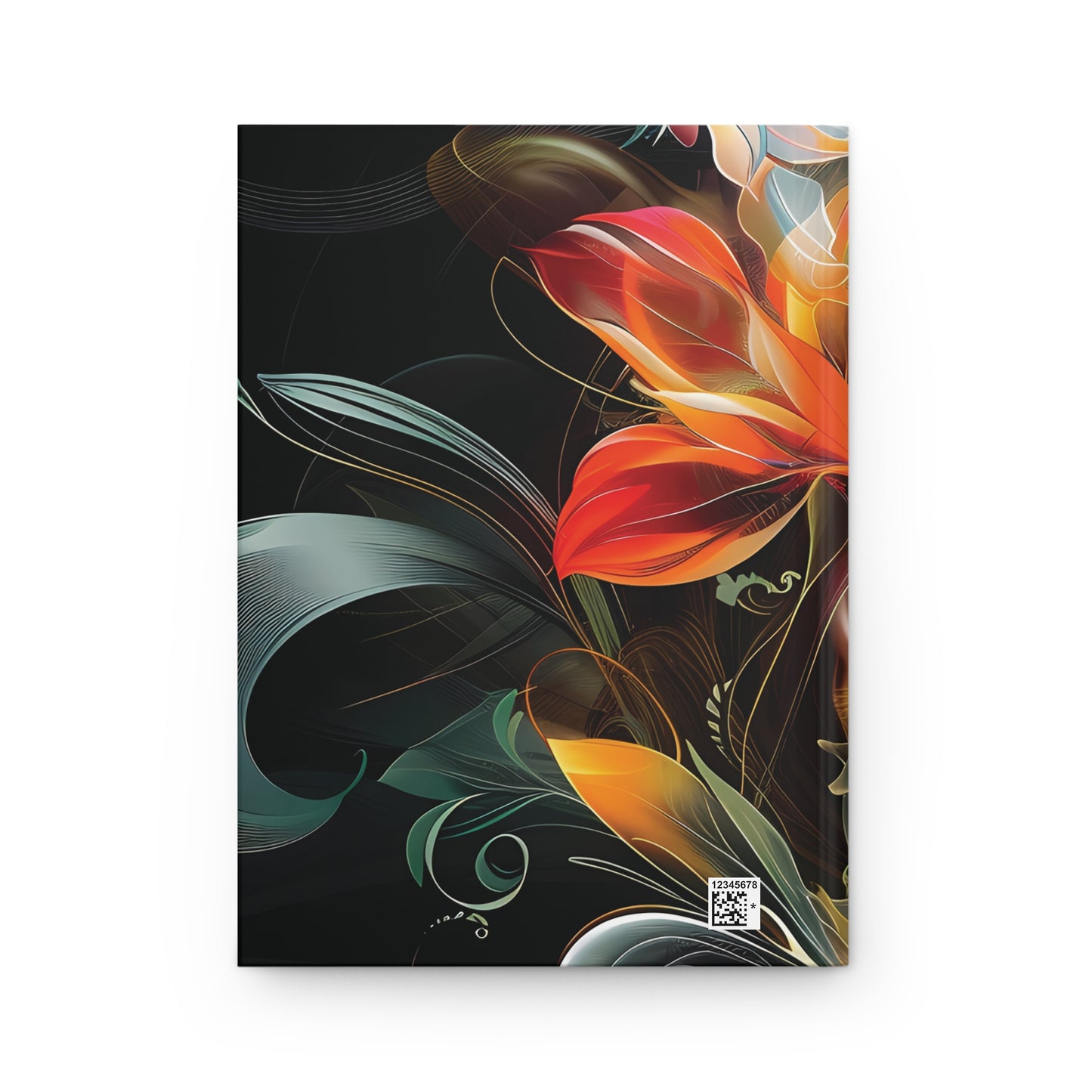 Custom Floral Designed Hardcover Journal Matte