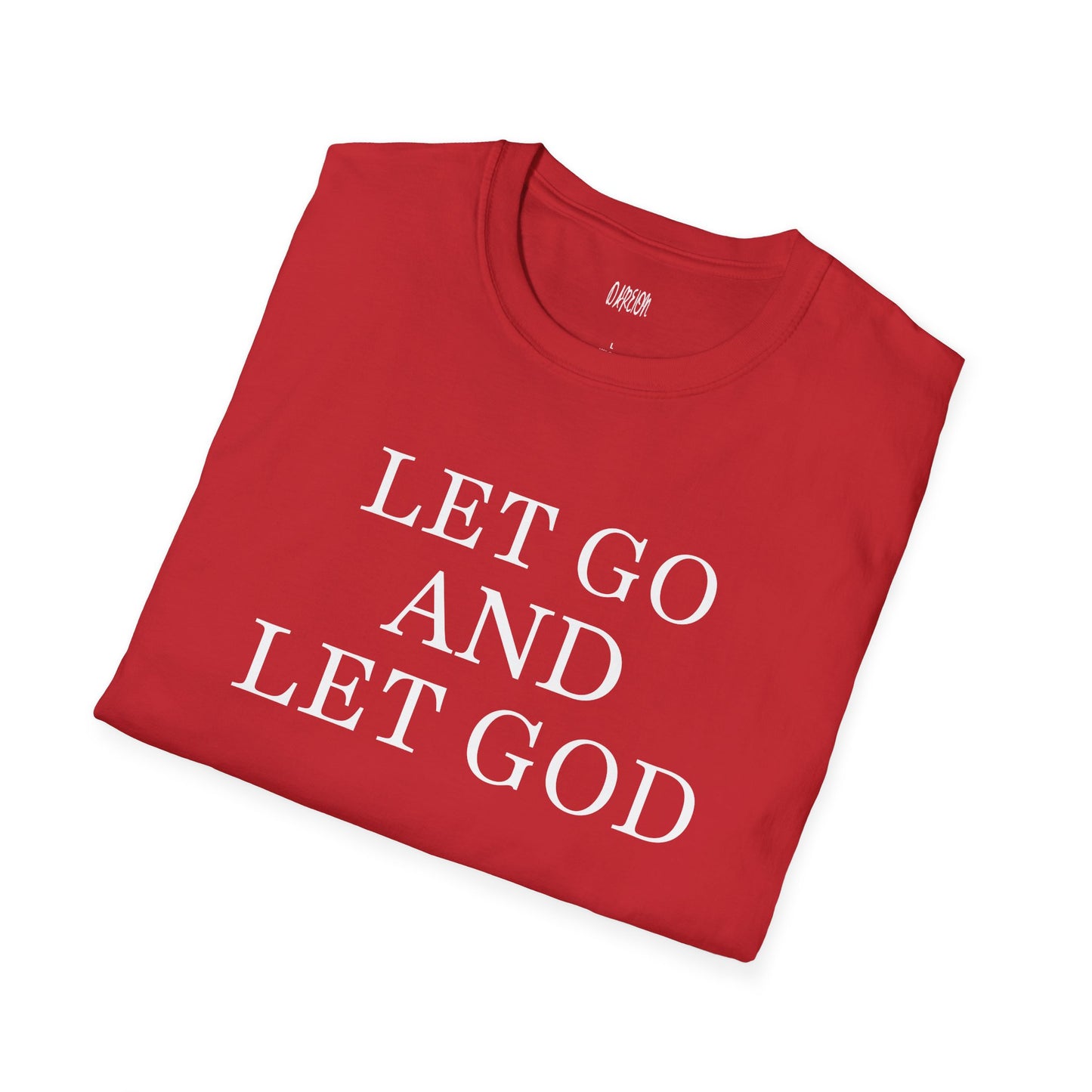Let Go and Let God T-Shirt | Faith Based Tee | Christian Inspirational Shirt for Peace & Trust