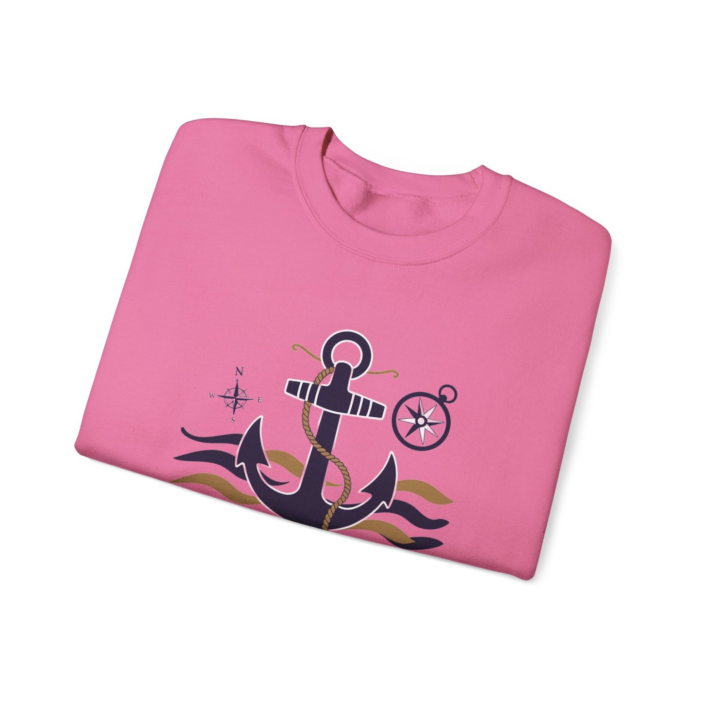 Anchored in Strength Unisex Crewneck Sweatshirt - Nautical Inspiration for Comfort and Style