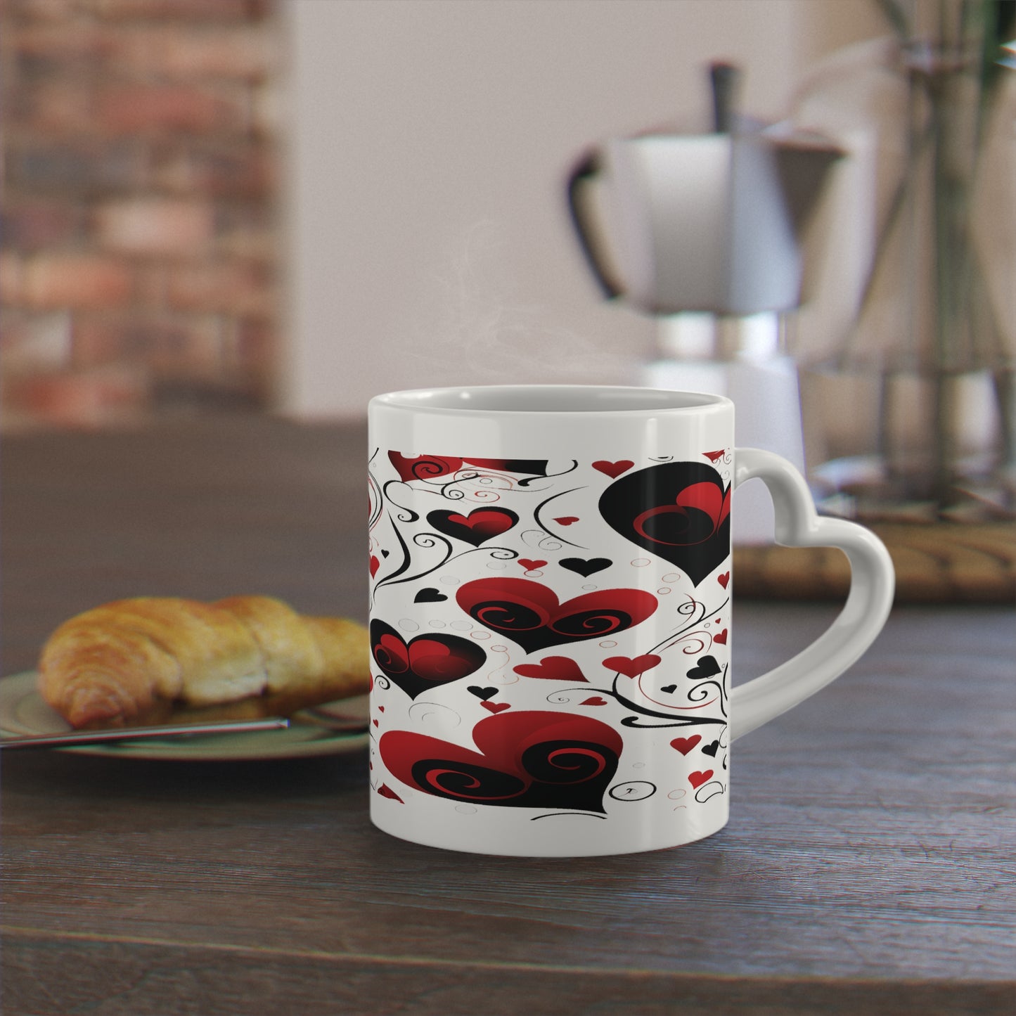Valentines Day Heart-Shaped Mug