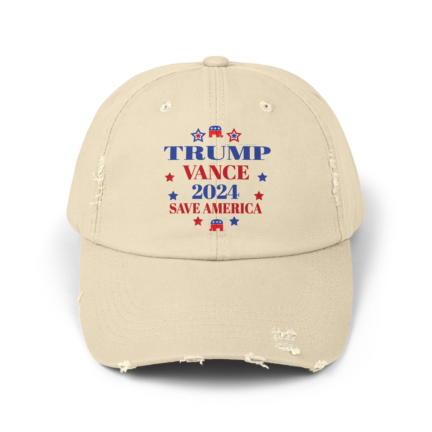 Trump Vance 2024 Election Unisex Distressed Cap