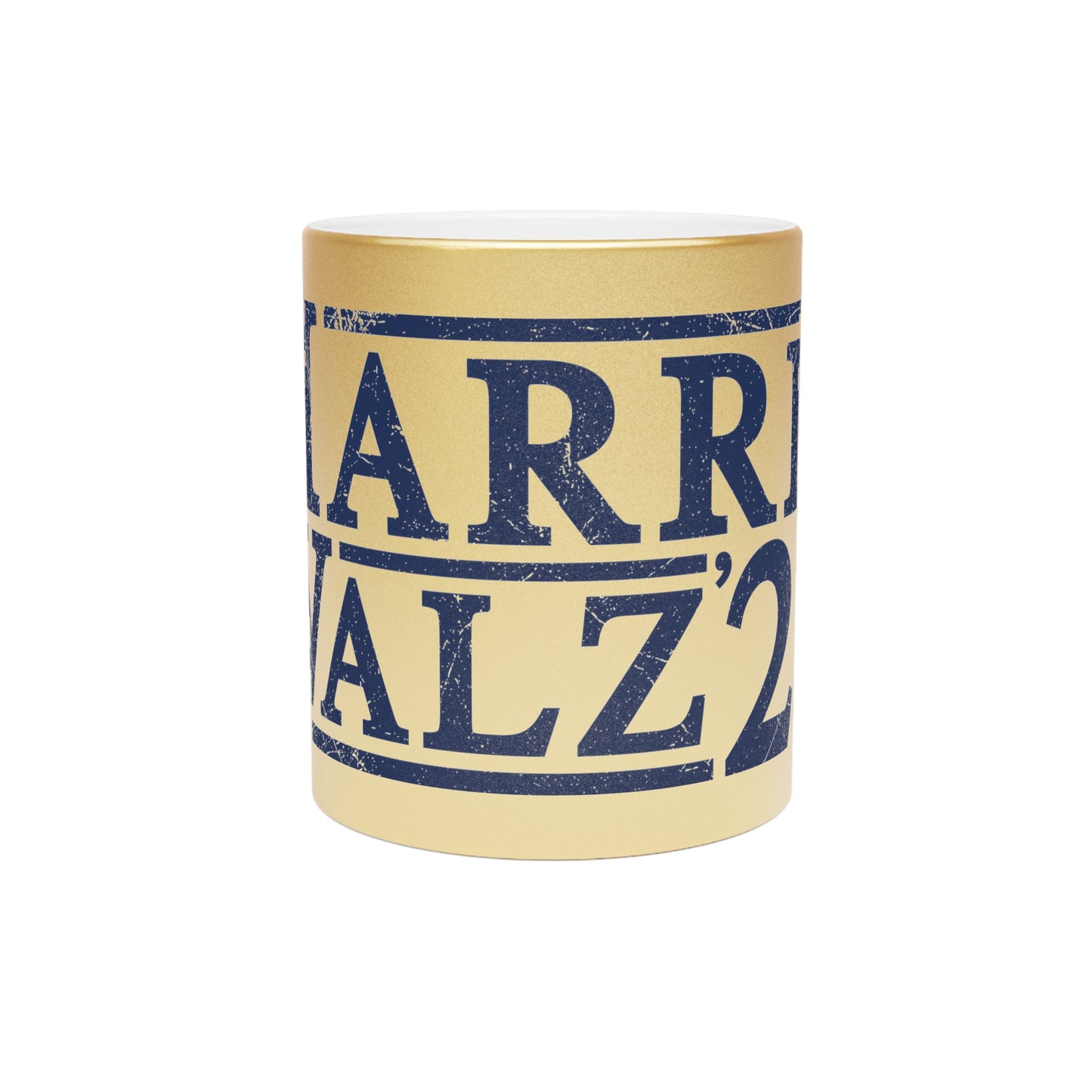 Harris Walz 2024 Election Metallic Mug (Silver\Gold)