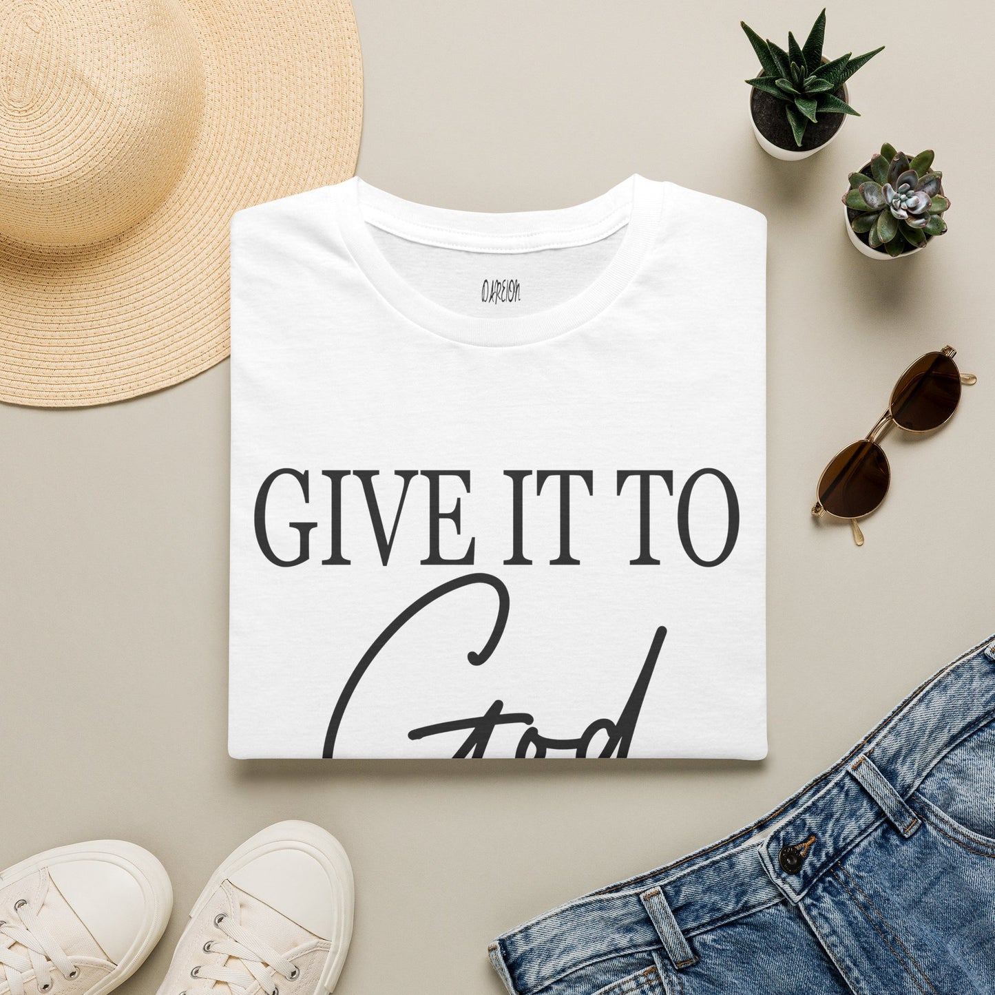 Give It To God and Go to Sleep T-Shirt | Christian Faith Graphic Tee for Women
