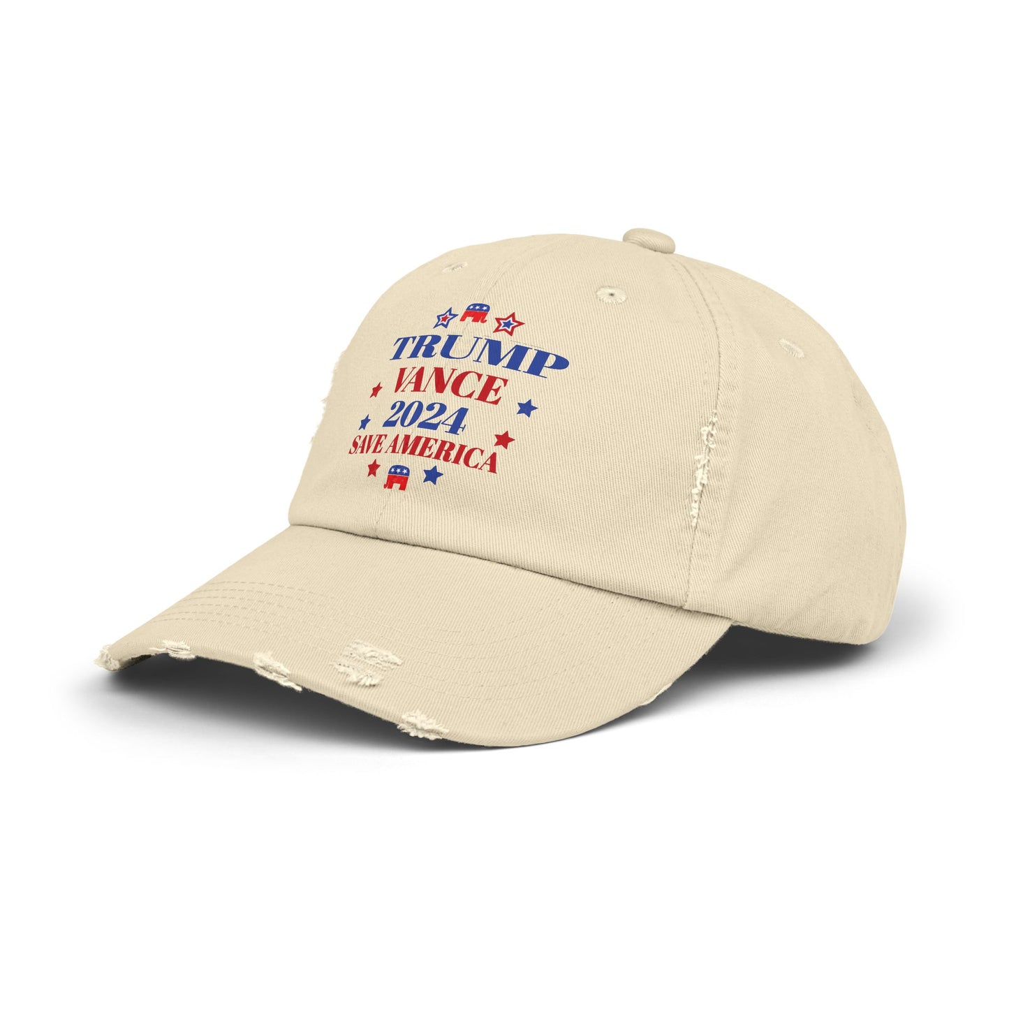 Trump Vance 2024 Election Unisex Distressed Cap