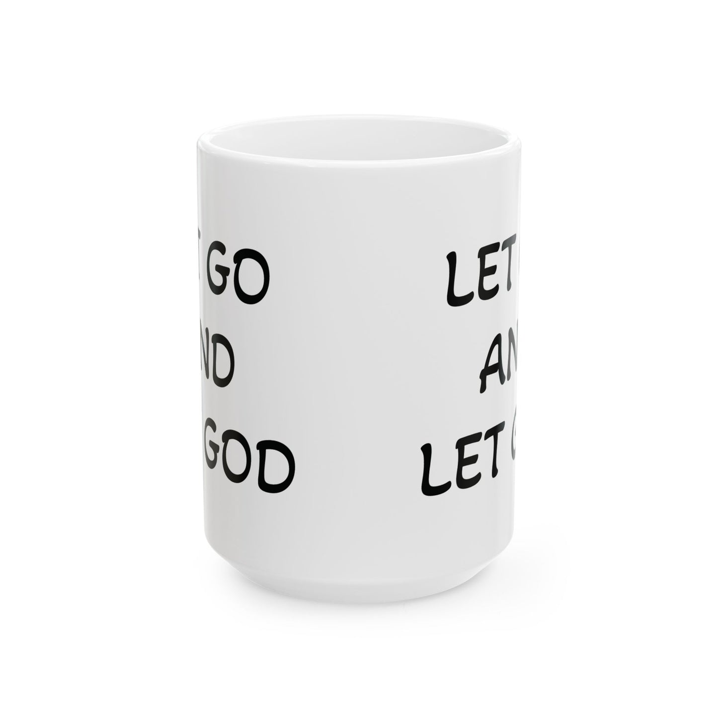 Let Go and Let God Mug | Inspirational Christian Coffee Cup for Faith & Encouragement