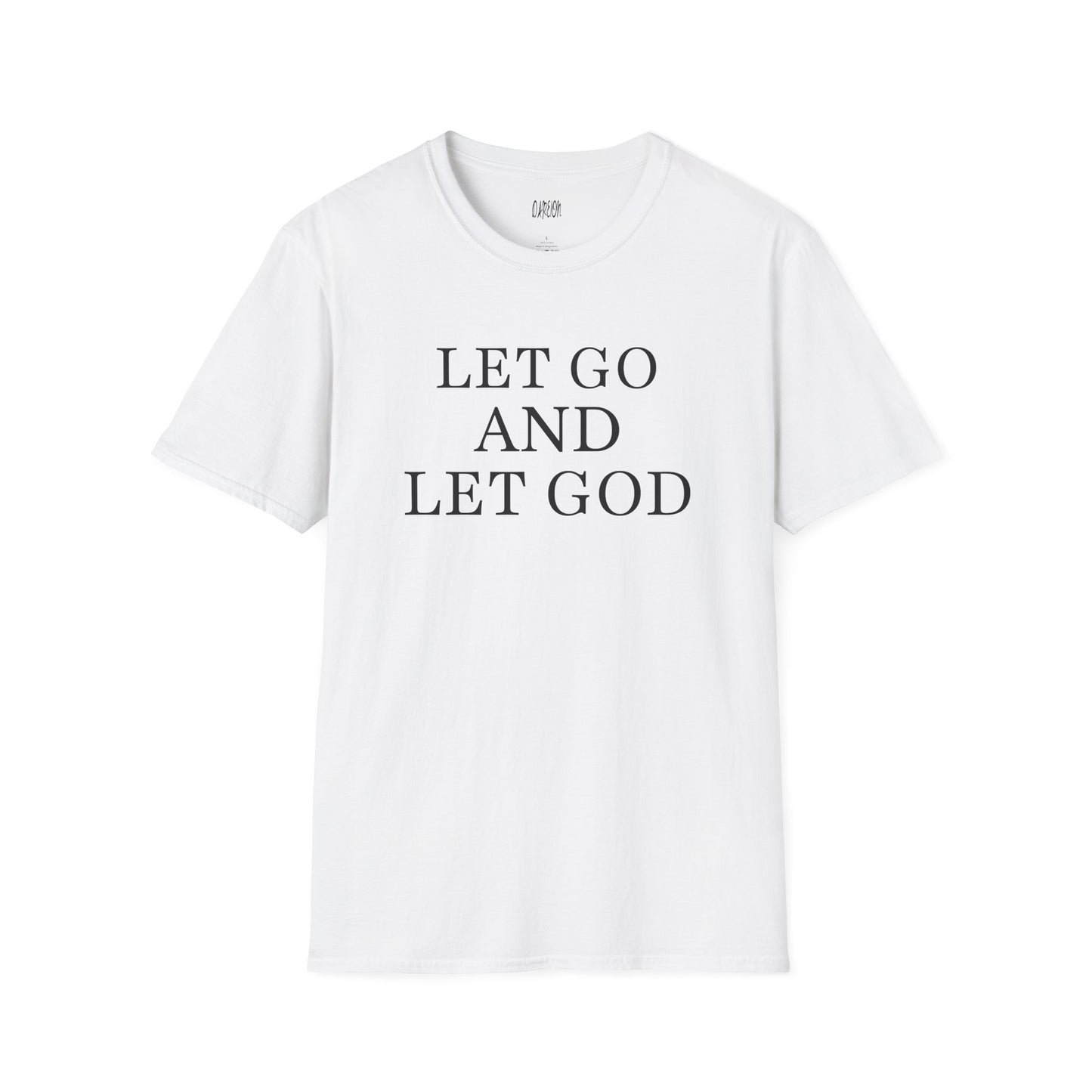 Let Go and Let God T-Shirt | Faith Based Tee | Christian Inspirational Shirt for Peace & Trust
