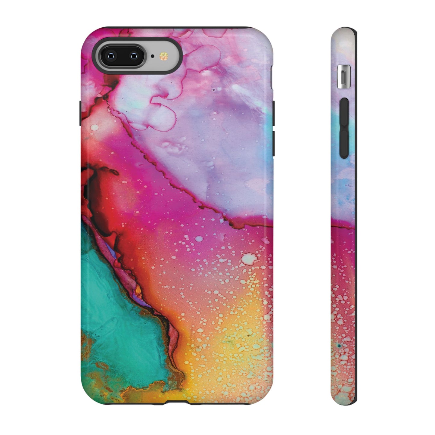 Red Green Abstract Watercolor Pattern Tough Cases